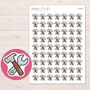 I-14496 planner sticker sheet with enlarged sticker detail