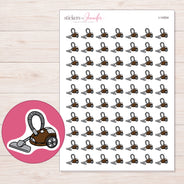 I-14504 planner sticker sheet with enlarged sticker detail