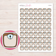 I-14516 planner sticker sheet with enlarged sticker detail