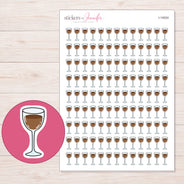 I-14524 planner sticker sheet with enlarged sticker detail