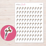 I-14529 planner sticker sheet with enlarged sticker detail