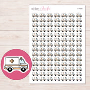 I-14535 planner sticker sheet with enlarged sticker detail