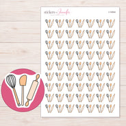 I-14544 planner sticker sheet with enlarged sticker detail