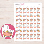 I-14548 planner sticker sheet with enlarged sticker detail