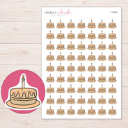 I-14554 planner sticker sheet with enlarged sticker detail