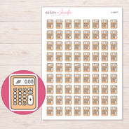 I-14571 planner sticker sheet with enlarged sticker detail