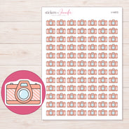 I-14572 planner sticker sheet with enlarged sticker detail