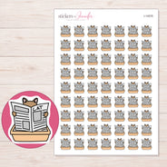 I-14576 planner sticker sheet with enlarged sticker detail