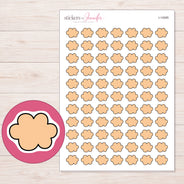I-14585 planner sticker sheet with enlarged sticker detail