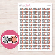 I-14588 planner sticker sheet with enlarged sticker detail