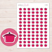I-14594 planner sticker sheet with enlarged sticker detail