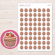 I-14596 planner sticker sheet with enlarged sticker detail