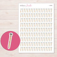 I-14602 planner sticker sheet with enlarged sticker detail