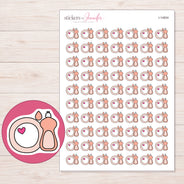 I-14604 planner sticker sheet with enlarged sticker detail