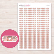 I-14611 planner sticker sheet with enlarged sticker detail
