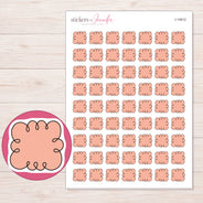 I-14612 planner sticker sheet with enlarged sticker detail