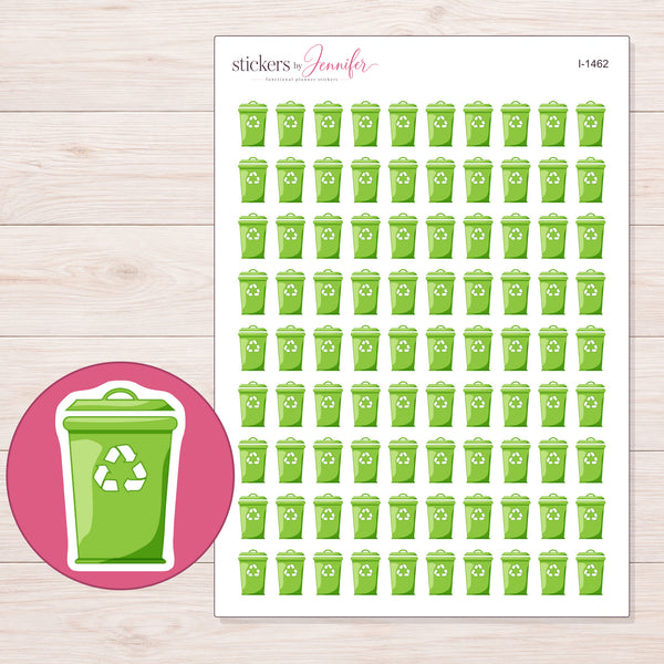 I-1462 planner sticker sheet with enlarged sticker detail