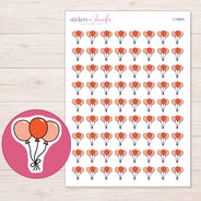 I-14624 planner sticker sheet with enlarged sticker detail