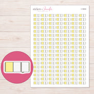 I-14634 planner sticker sheet with enlarged sticker detail