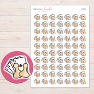 I-14643 planner sticker sheet with enlarged sticker detail