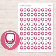 I-14646 planner sticker sheet with enlarged sticker detail