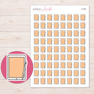 I-14662 planner sticker sheet with enlarged sticker detail