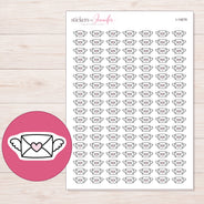 I-14678 planner sticker sheet with enlarged sticker detail