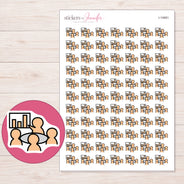 I-14681 planner sticker sheet with enlarged sticker detail