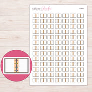 I-14691 planner sticker sheet with enlarged sticker detail