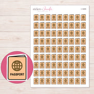 I-14695 planner sticker sheet with enlarged sticker detail