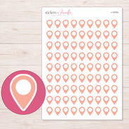 I-14703 planner sticker sheet with enlarged sticker detail