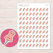 I-14717 planner sticker sheet with enlarged sticker detail