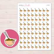 I-14720 planner sticker sheet with enlarged sticker detail