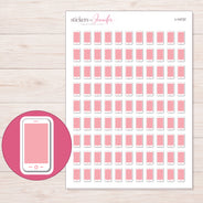 I-14737 planner sticker sheet with enlarged sticker detail