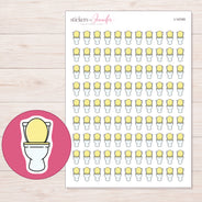 I-14749 planner sticker sheet with enlarged sticker detail