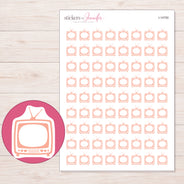 I-14750 planner sticker sheet with enlarged sticker detail