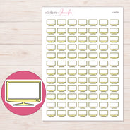 I-14751 planner sticker sheet with enlarged sticker detail
