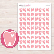 I-14754 planner sticker sheet with enlarged sticker detail