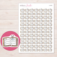 I-14757 planner sticker sheet with enlarged sticker detail