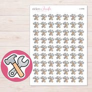 I-14760 planner sticker sheet with enlarged sticker detail