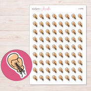 I-14782 planner sticker sheet with enlarged sticker detail