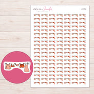 I-14784 planner sticker sheet with enlarged sticker detail