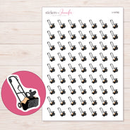 I-14792 planner sticker sheet with enlarged sticker detail