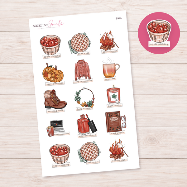 Apple Picking Label Planner Stickers | I-148
