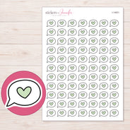 I-14831 planner sticker sheet with enlarged sticker detail