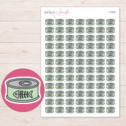I-14839 planner sticker sheet with enlarged sticker detail