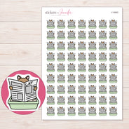 I-14840 planner sticker sheet with enlarged sticker detail