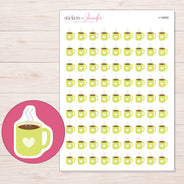 I-14850 planner sticker sheet with enlarged sticker detail