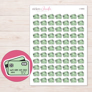 I-14853 planner sticker sheet with enlarged sticker detail
