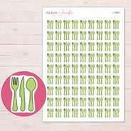I-14861 planner sticker sheet with enlarged sticker detail